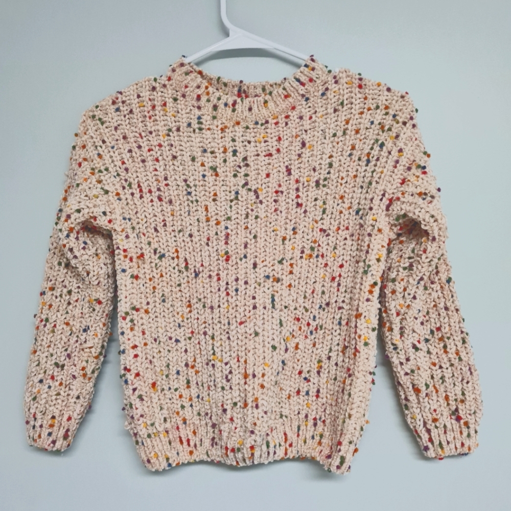 Elodie Girls Pullover Multicolored Sweater